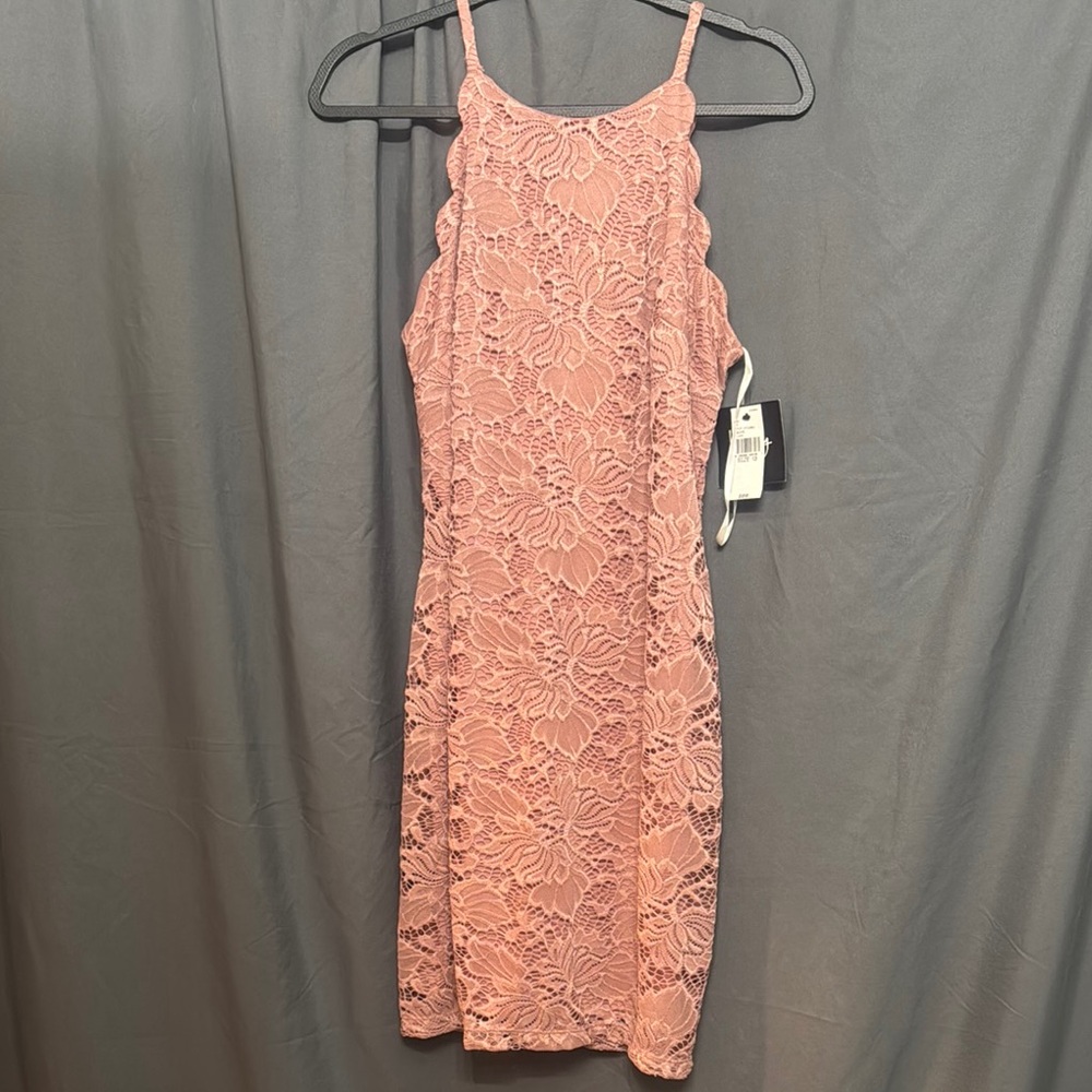 by & by Pink Sheath Mauve Mini Dress